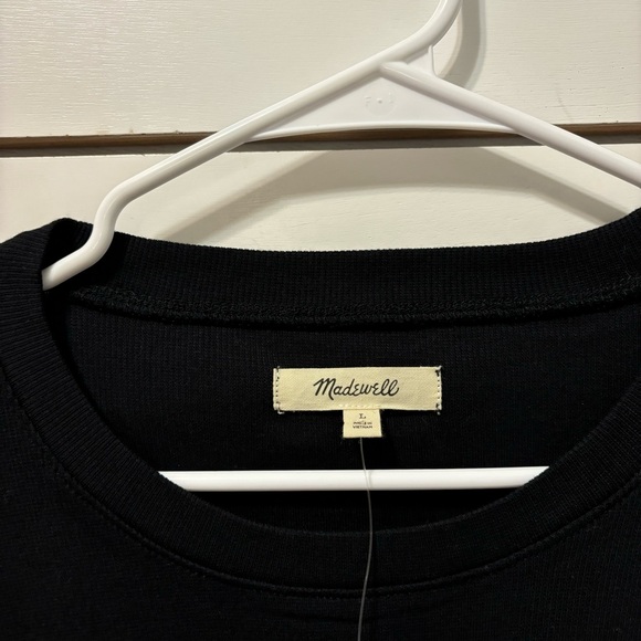 Madewell Brightside Finerib Crewneck Long-Sleeve Tee NWT - Picture 4 of 6